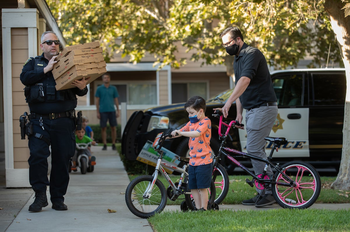 UCR police donate bikes to UCR’s family housing unit UCR News UC